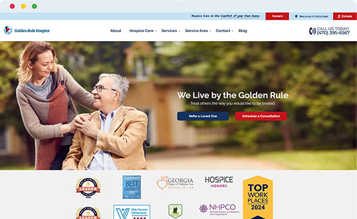 Hospice Care Marketing website builder